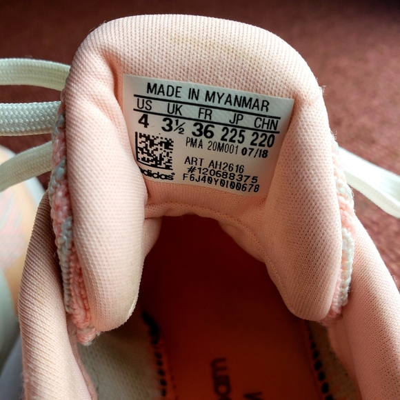 Adidas Pink and White Cloudfoam Shoes - Picture 5 of 5